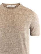 Luxury T-shirt Linen Cotton Sand Stl 54