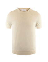 Luxury T-shirt Linen Cotton Offwhite