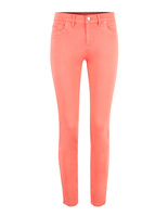 Nomi Zip Bottom Stretch Trousers Flamingo