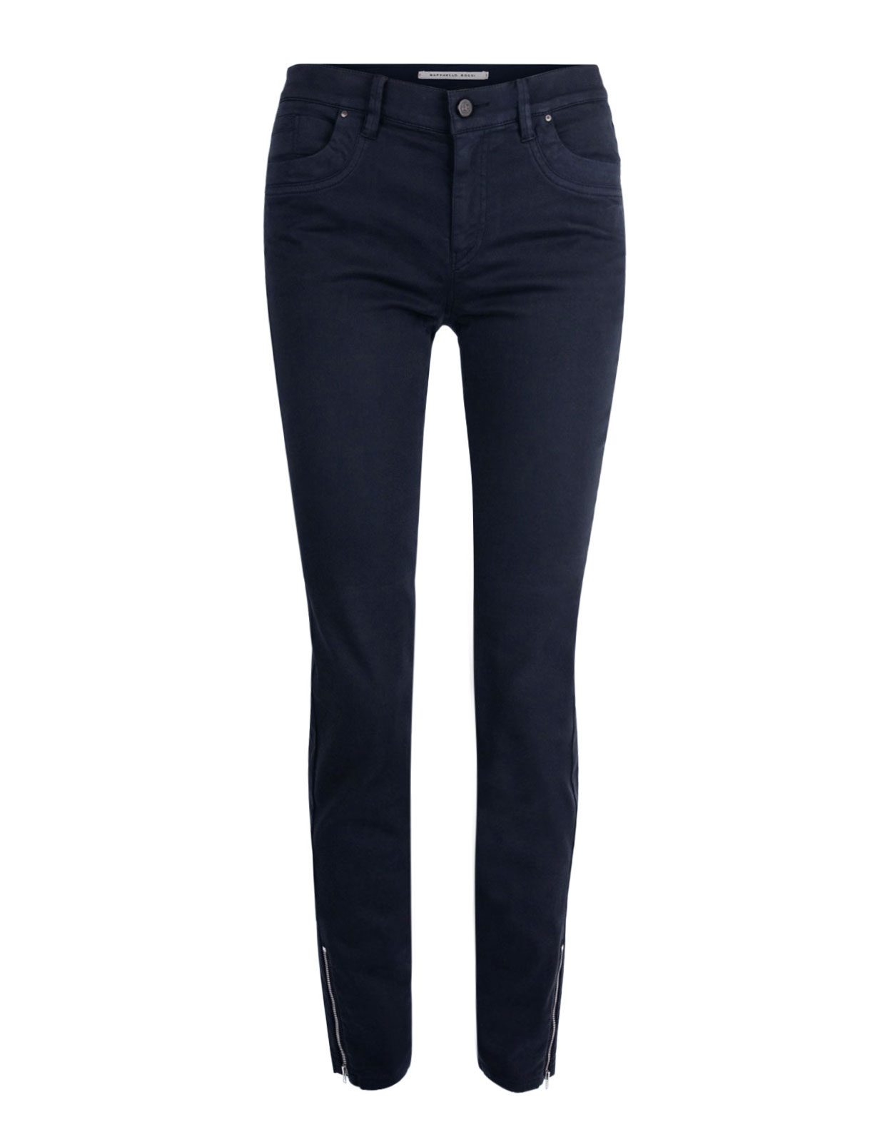 Nomi Zip Bottom Stretch Trousers Marine