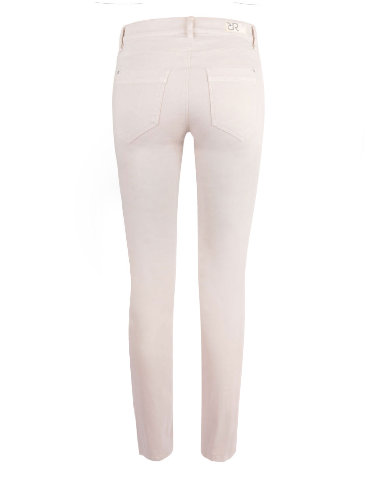 Nomi Zip Bottom Stretch Trousers Crema