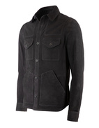 Chemise Suede Shirt Jacket Midnight Blue Stl 48