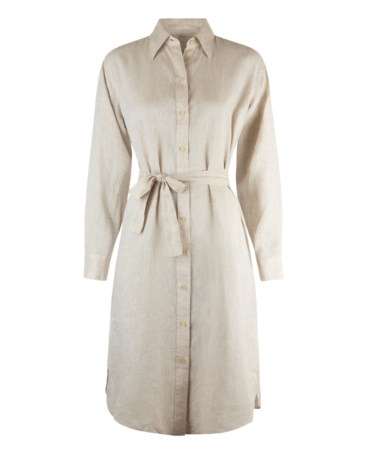 Cora Linnen Shirt Dress Beige Cora Linnen Shirt Dress Beige