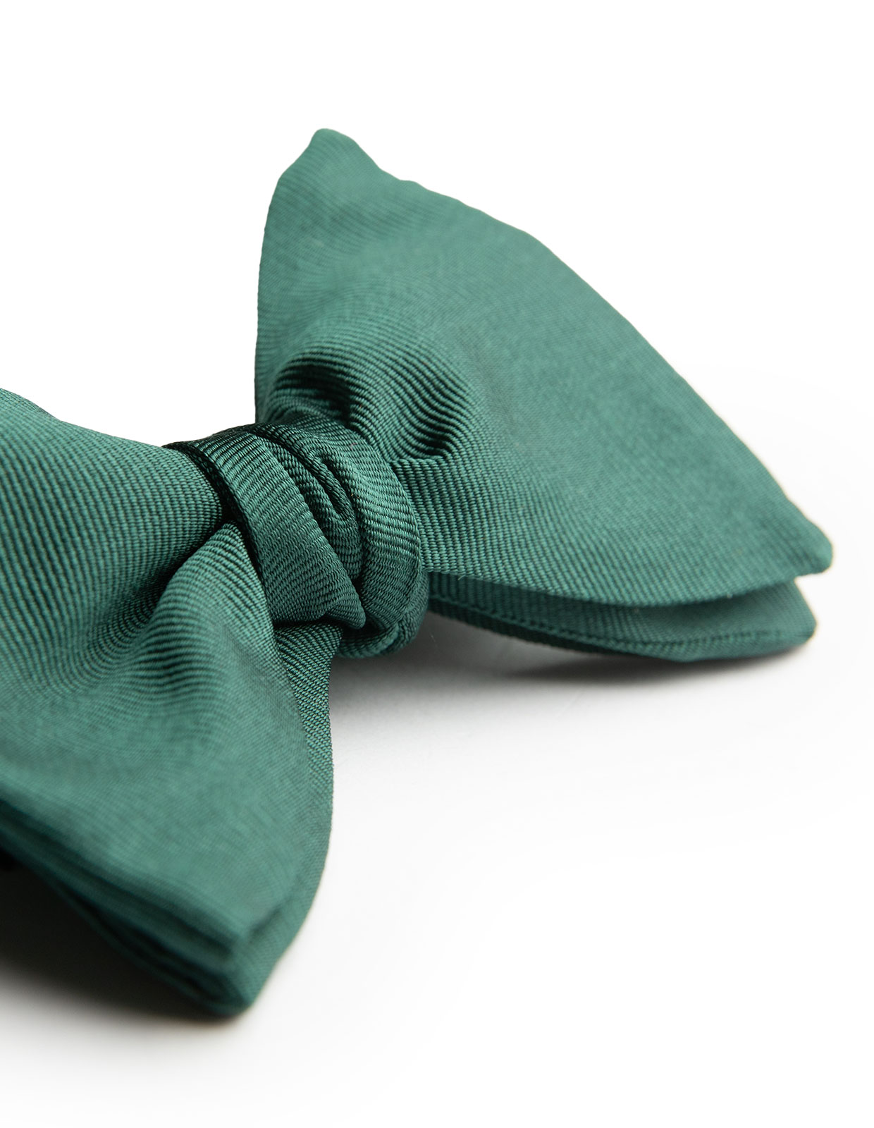 Bowtie Structured Silk Pine Green