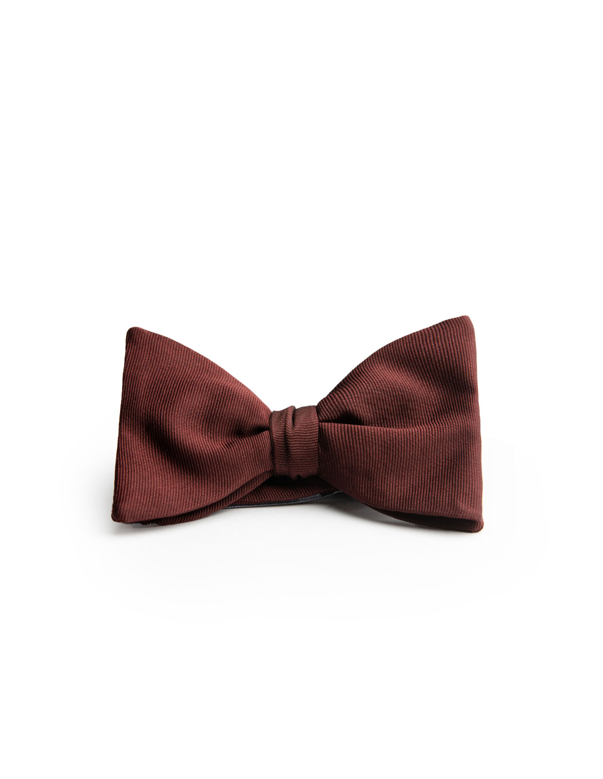 Bowtie Structured Silk Burgundy