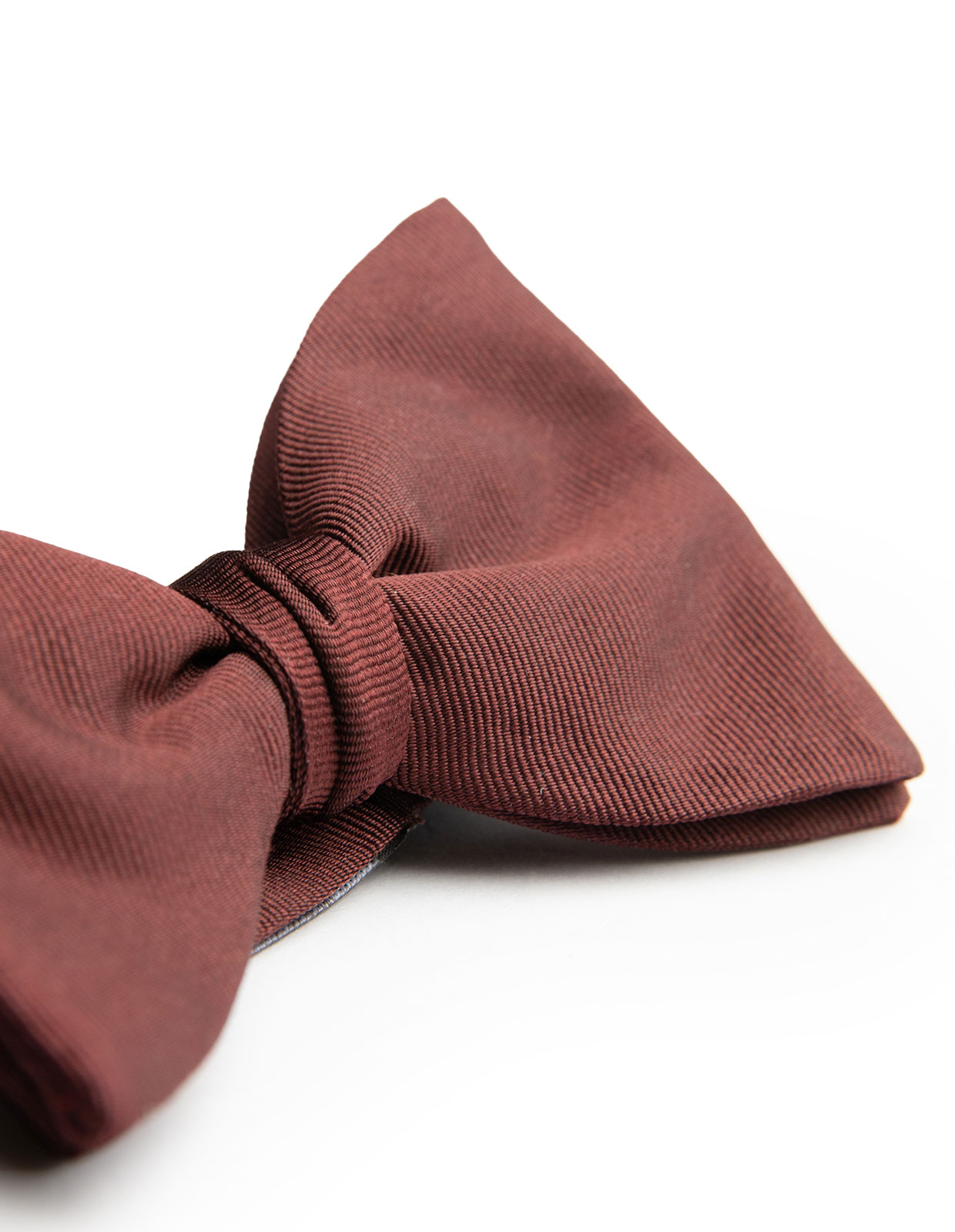 Bowtie Structured Silk Burgundy