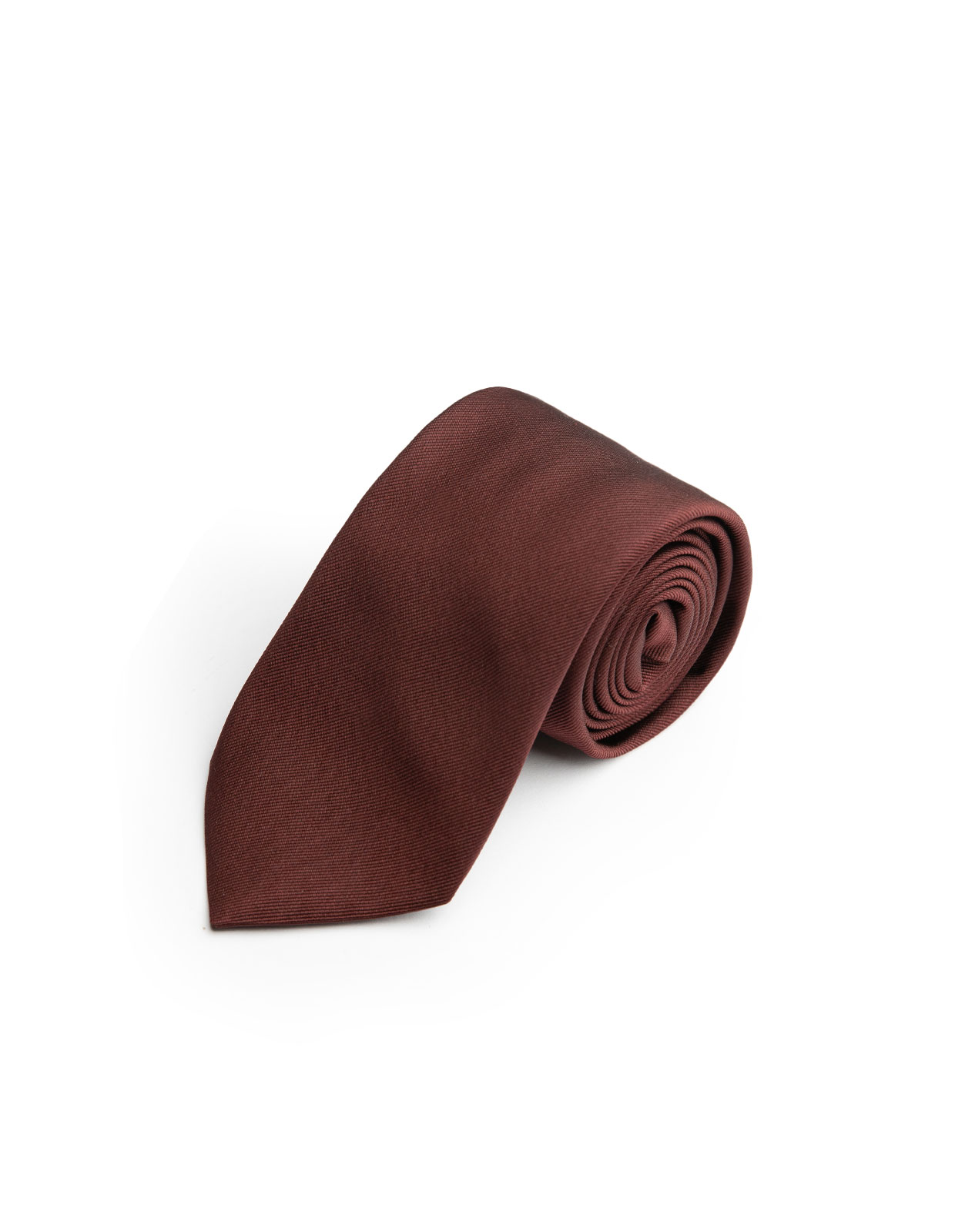 Woven Structure Silk Tie Burgundy