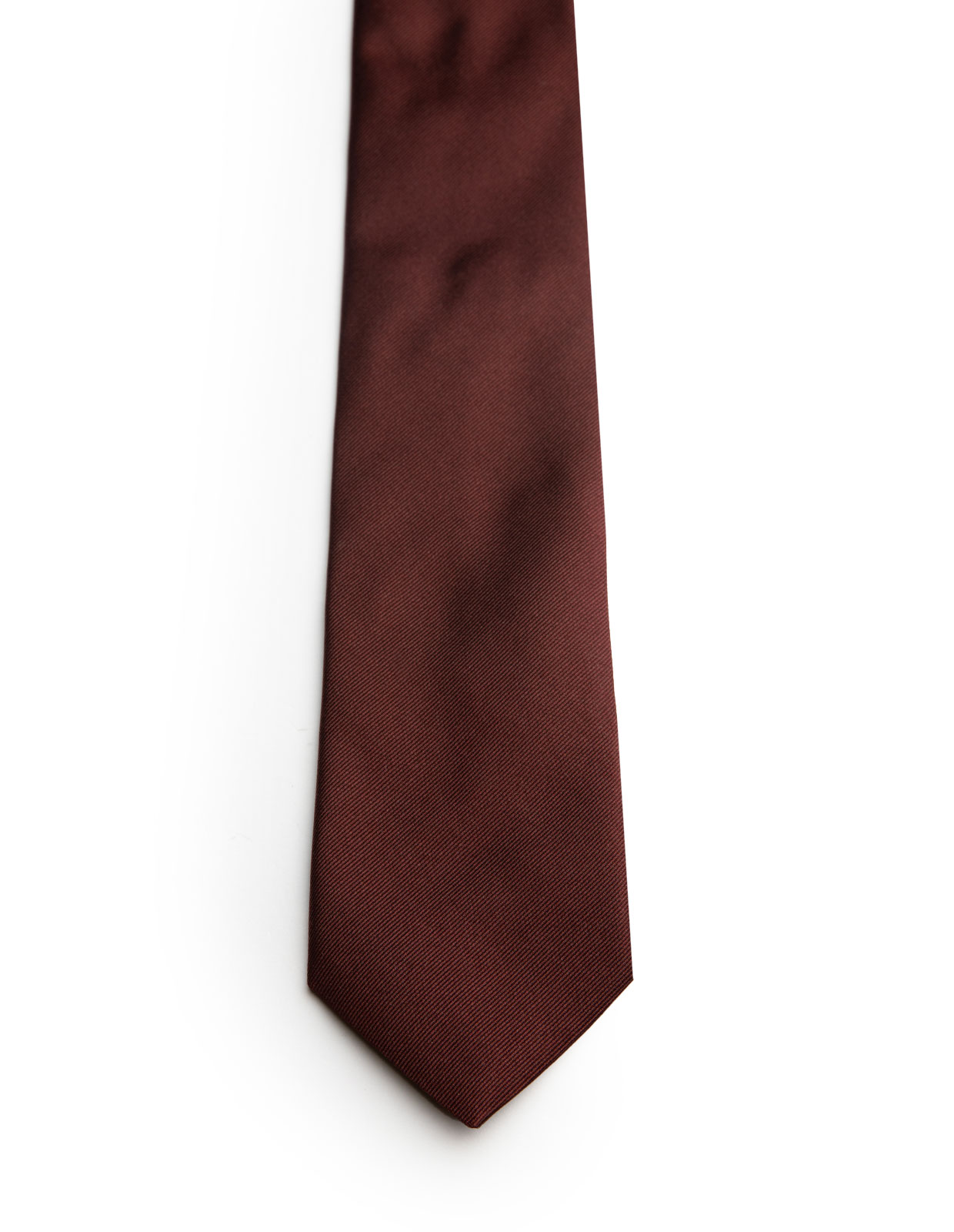 Woven Structure Silk Tie Burgundy