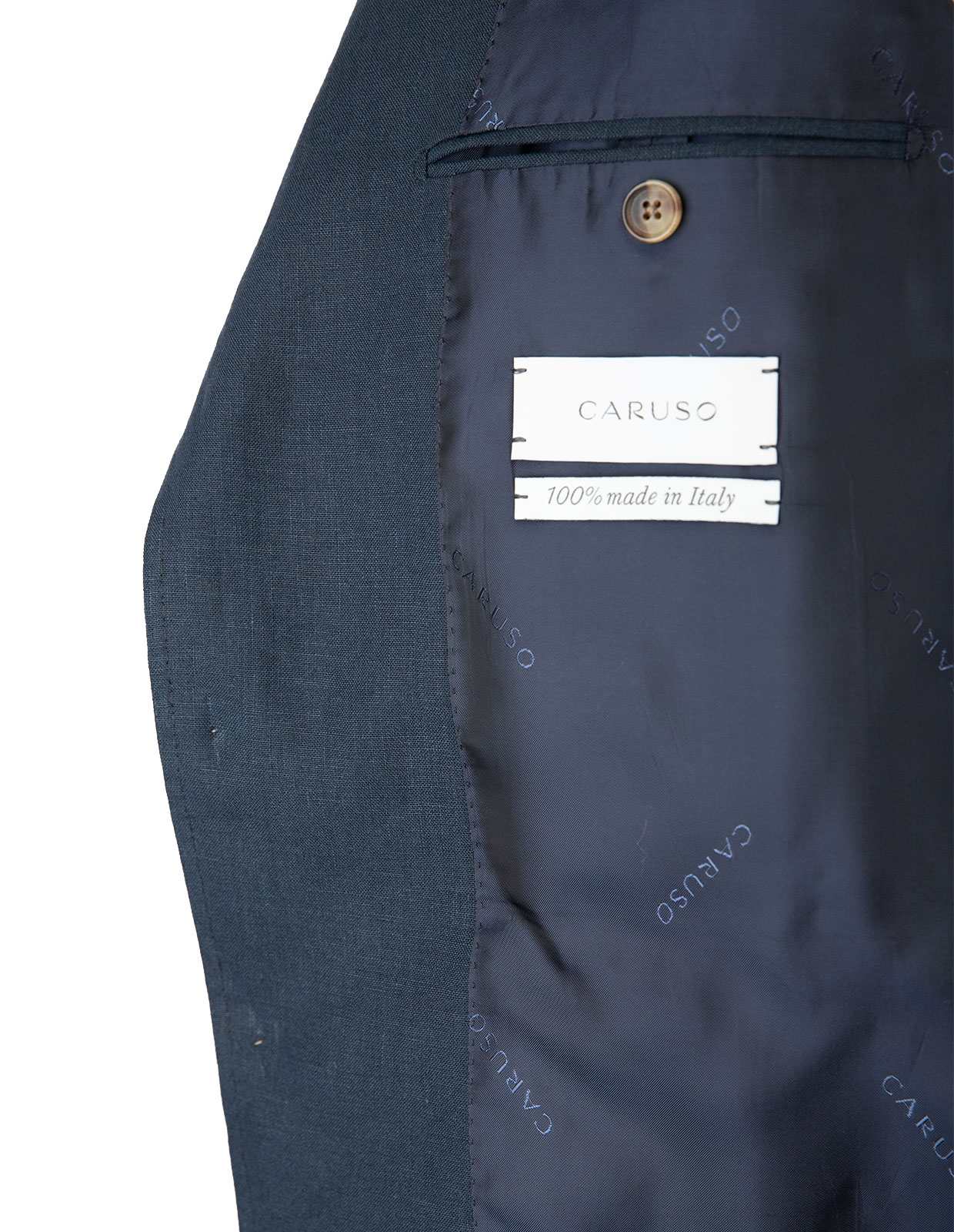Aida Linen Suit Navy