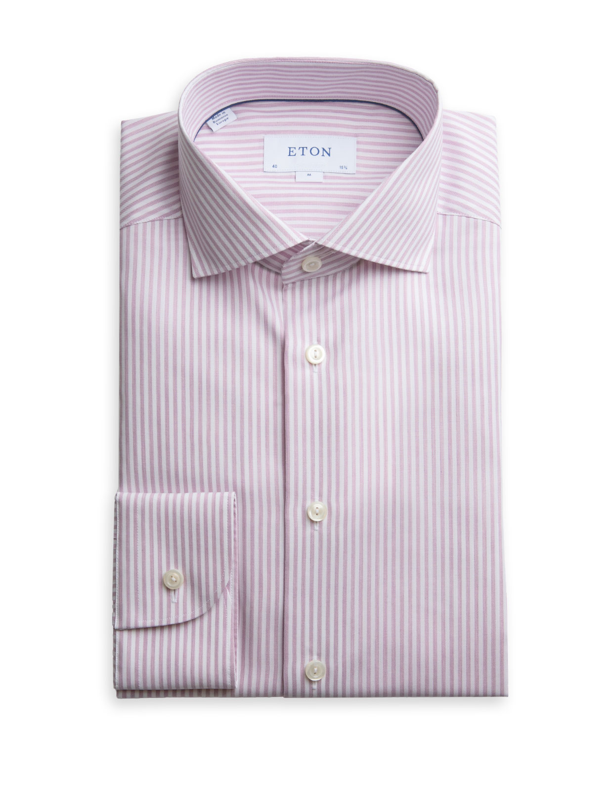 Slim Fit Striped Oxford Shirt Pink/White