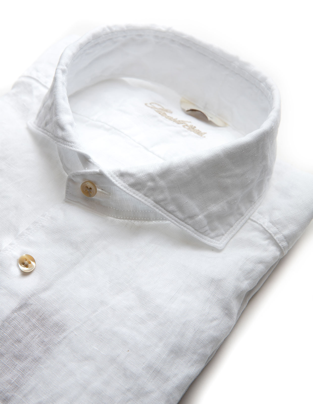 Slimline Linen Shirt White