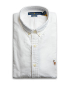 Slim Fit Oxford Shirt BSR White Stl L