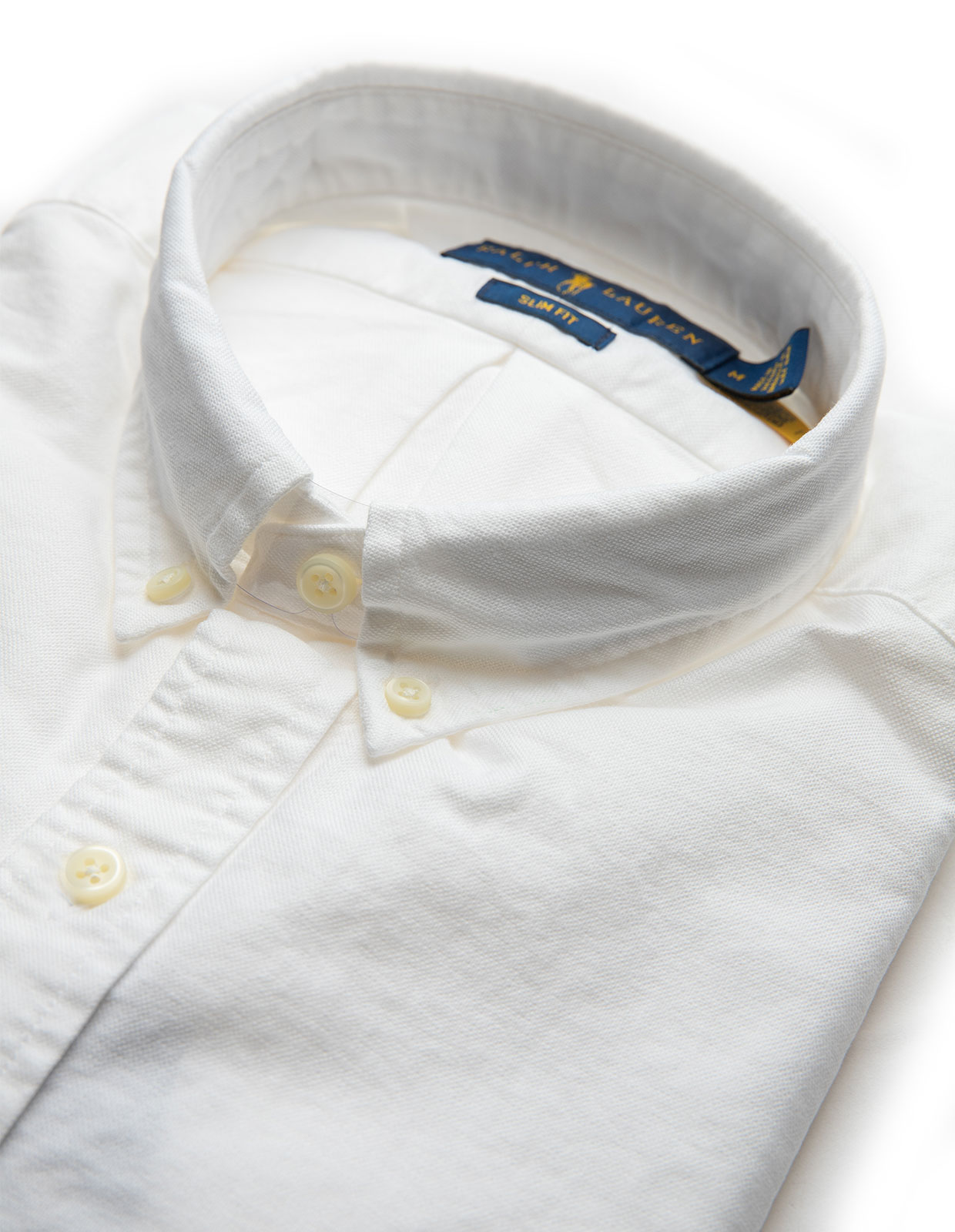 Slim Fit Oxfordskjorta Vit XL