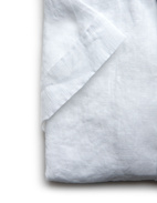 Fitted Body Short Sleeves Linen Shirt White Stl 3XL