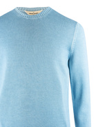 Vintage Cotton Crew Neck Ice Blue