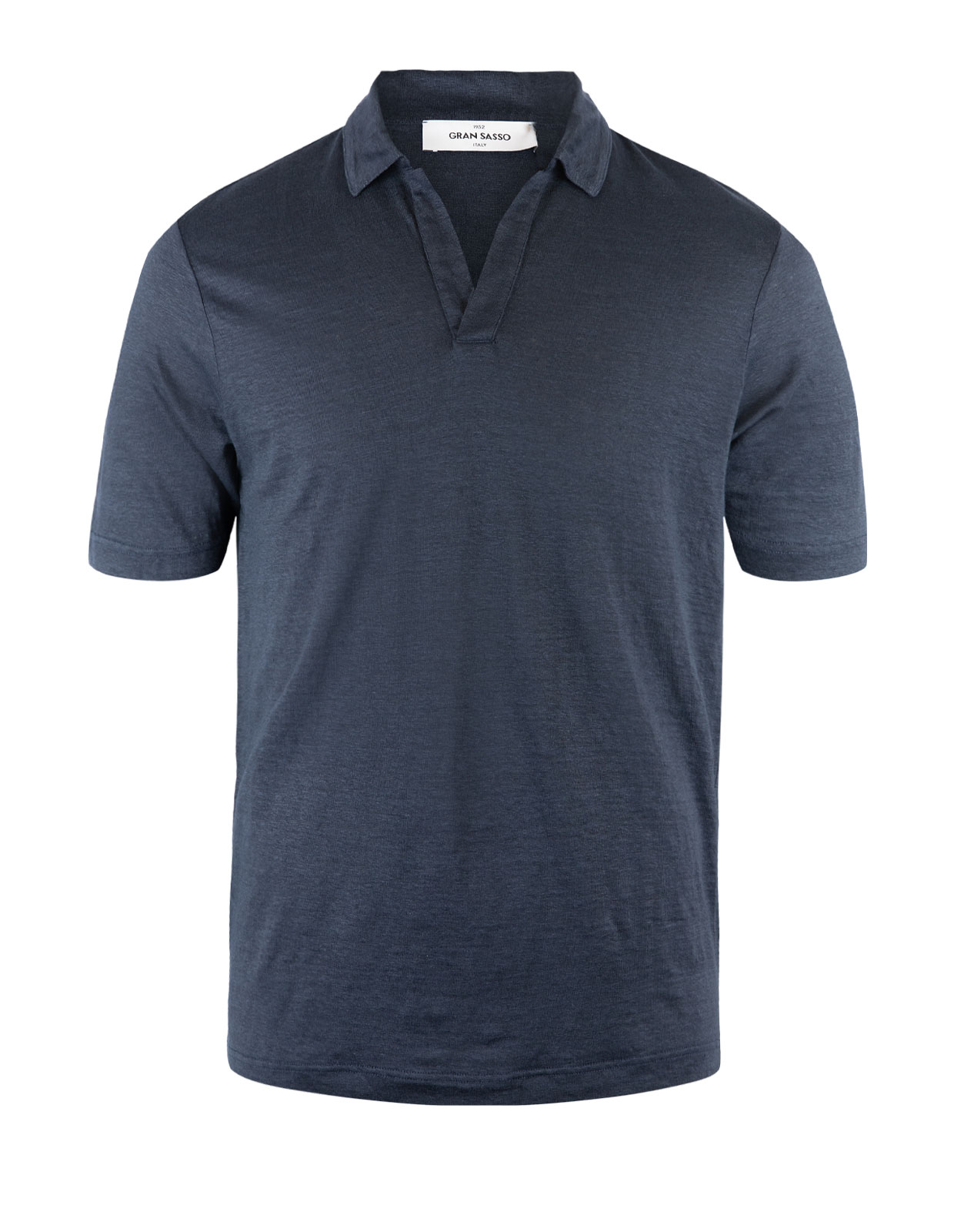 Polo Shirt Soft Linen Navy
