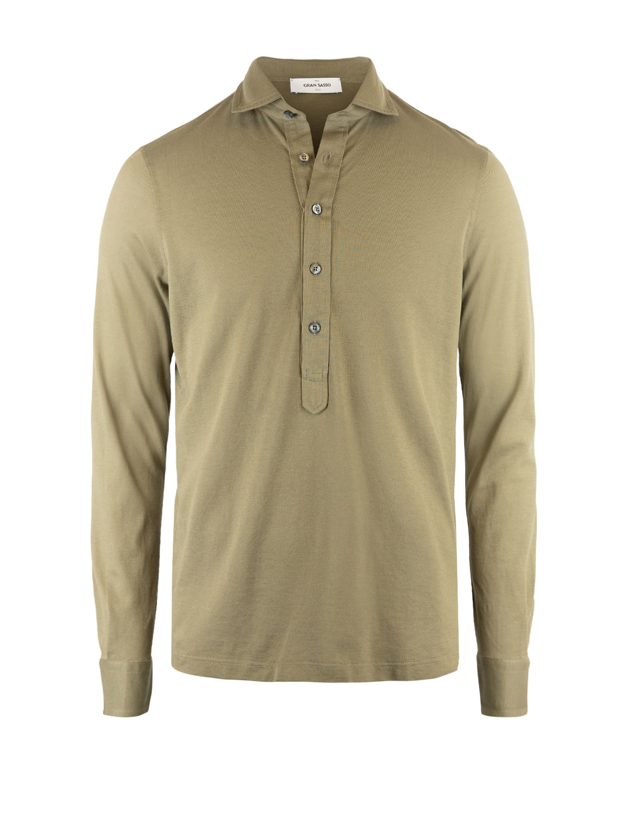 Jersey Popover Shirt Olive