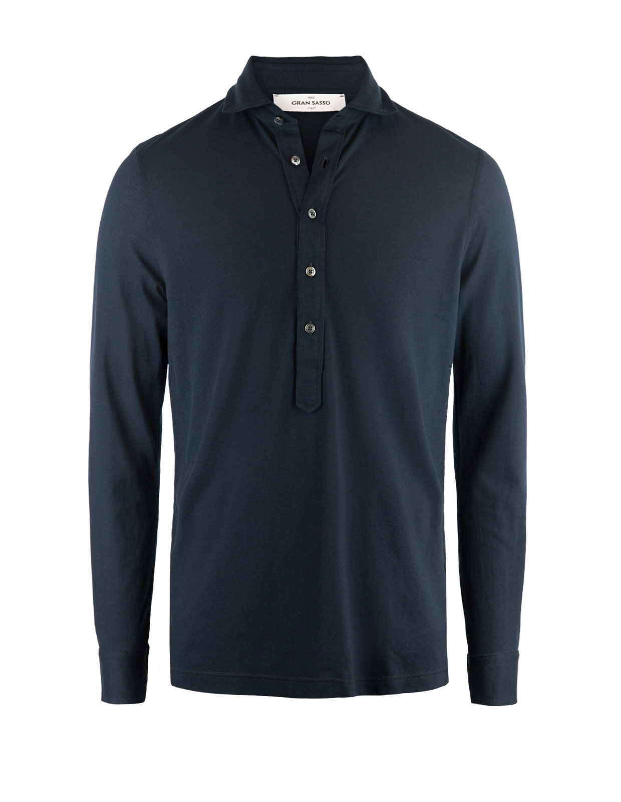 Popover Polo Jersey Shirt Navy Stl 52