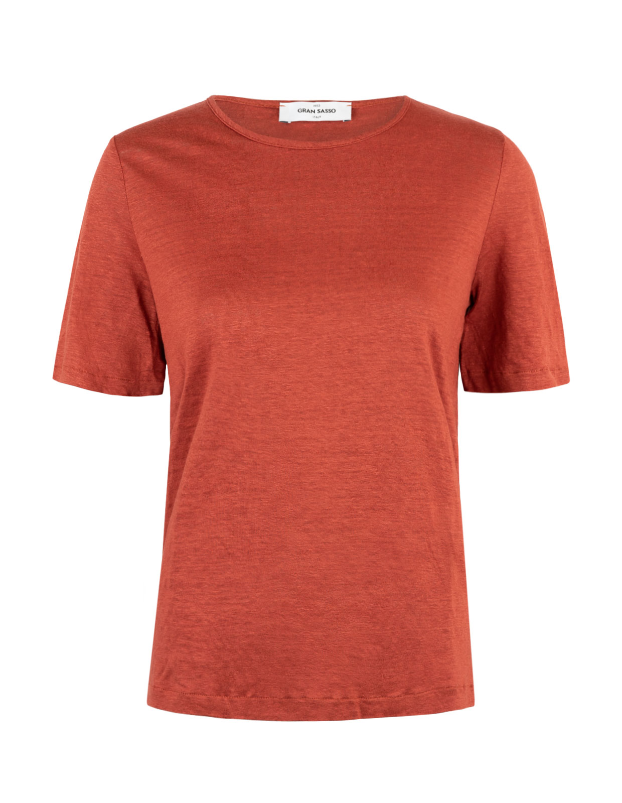 Linen T-Shirt Rust