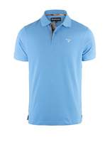 Barbour Tartan Pique Polo Shirt Delft Blue