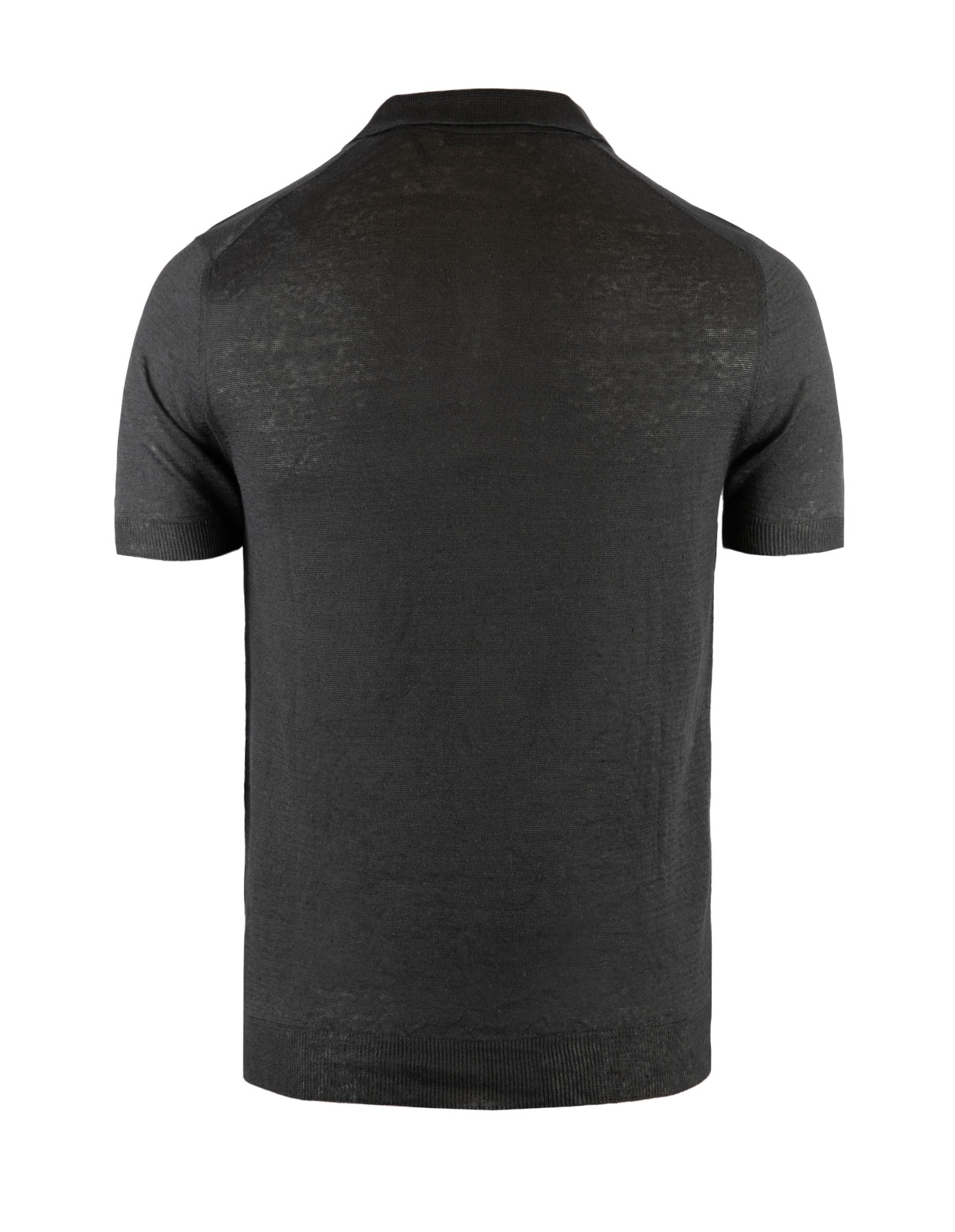 Polo Shirt Linen Black