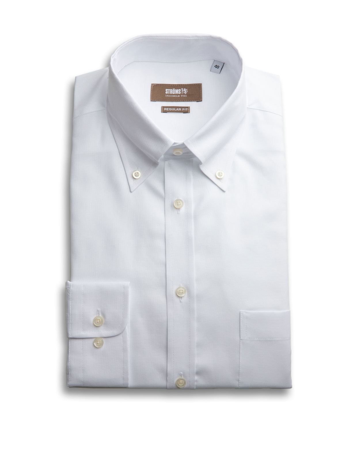 Regular Fit Oxford Skjorta Vit Regular Fit Oxford Skjorta Vit