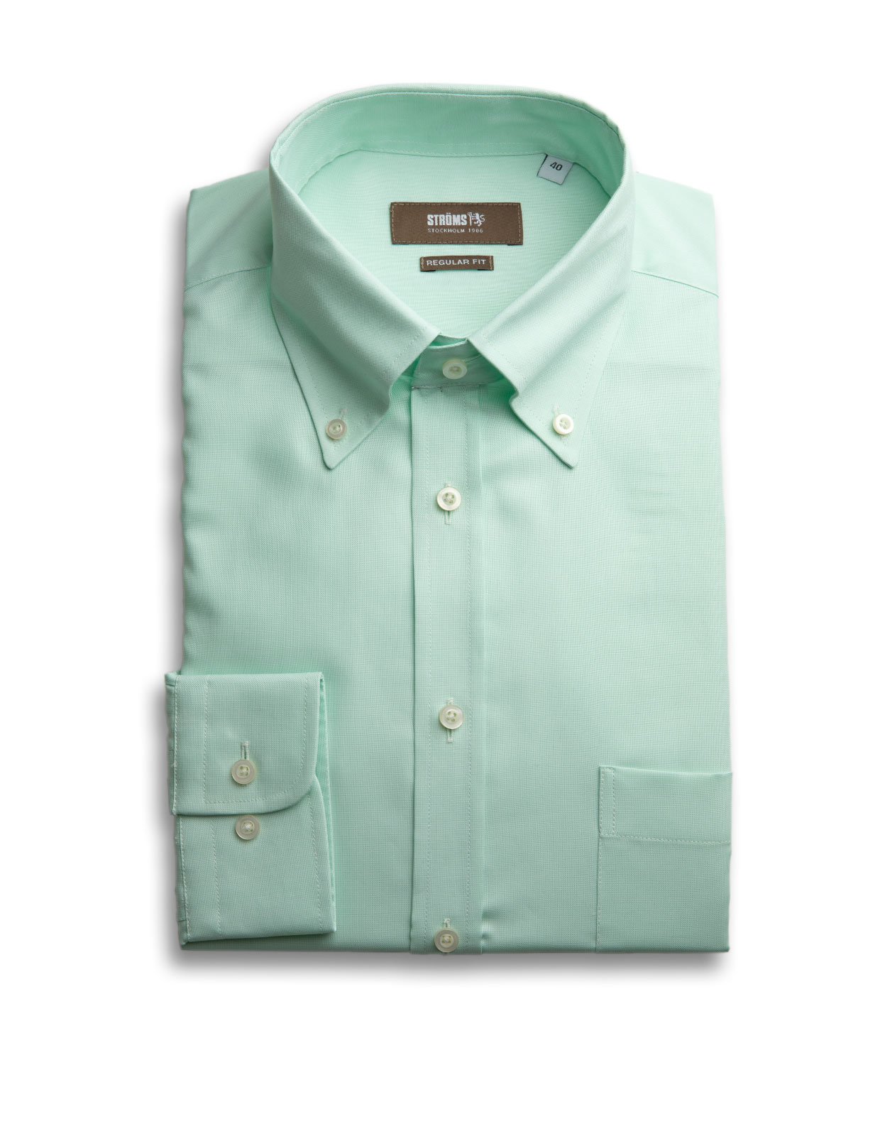 Regular Fit Oxford Skjorta Mintgrön