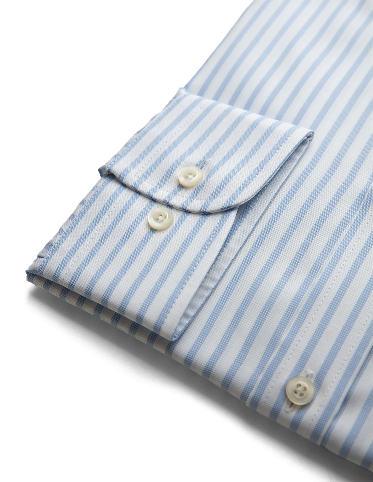 Regular Fit Oxford Skjorta Vit/Blå