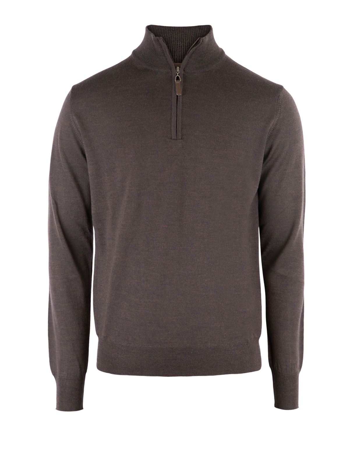 Half Zip Tröja Merinoull Brun Stl S