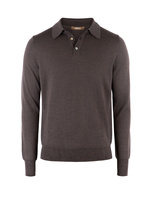 Poloshirt Merino Brun Stl M