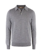 Poloshirt Merino Grå Stl S