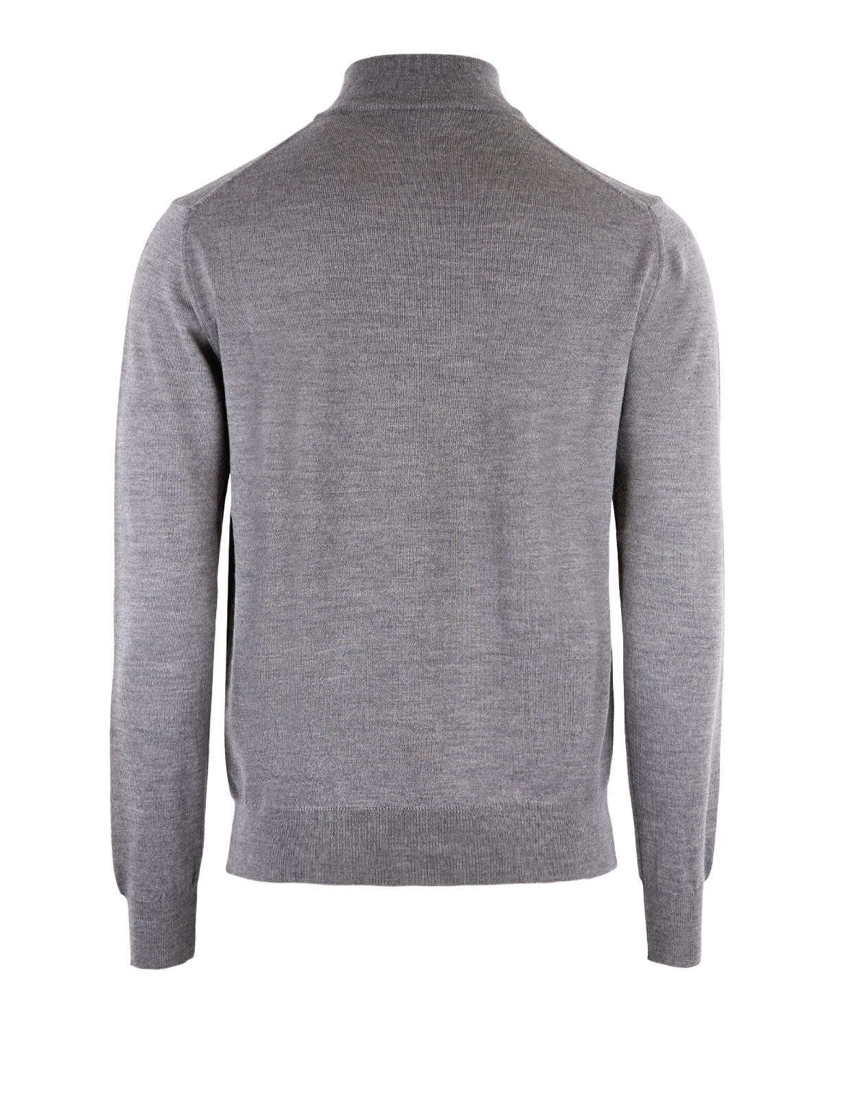 Half Zip Merino Sweater Flannel Grey