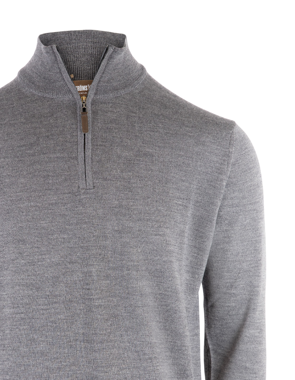 Half Zip Tröja Merinoull Grå 3XL