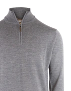 Half Zip Tröja Merinoull Grå 3XL
