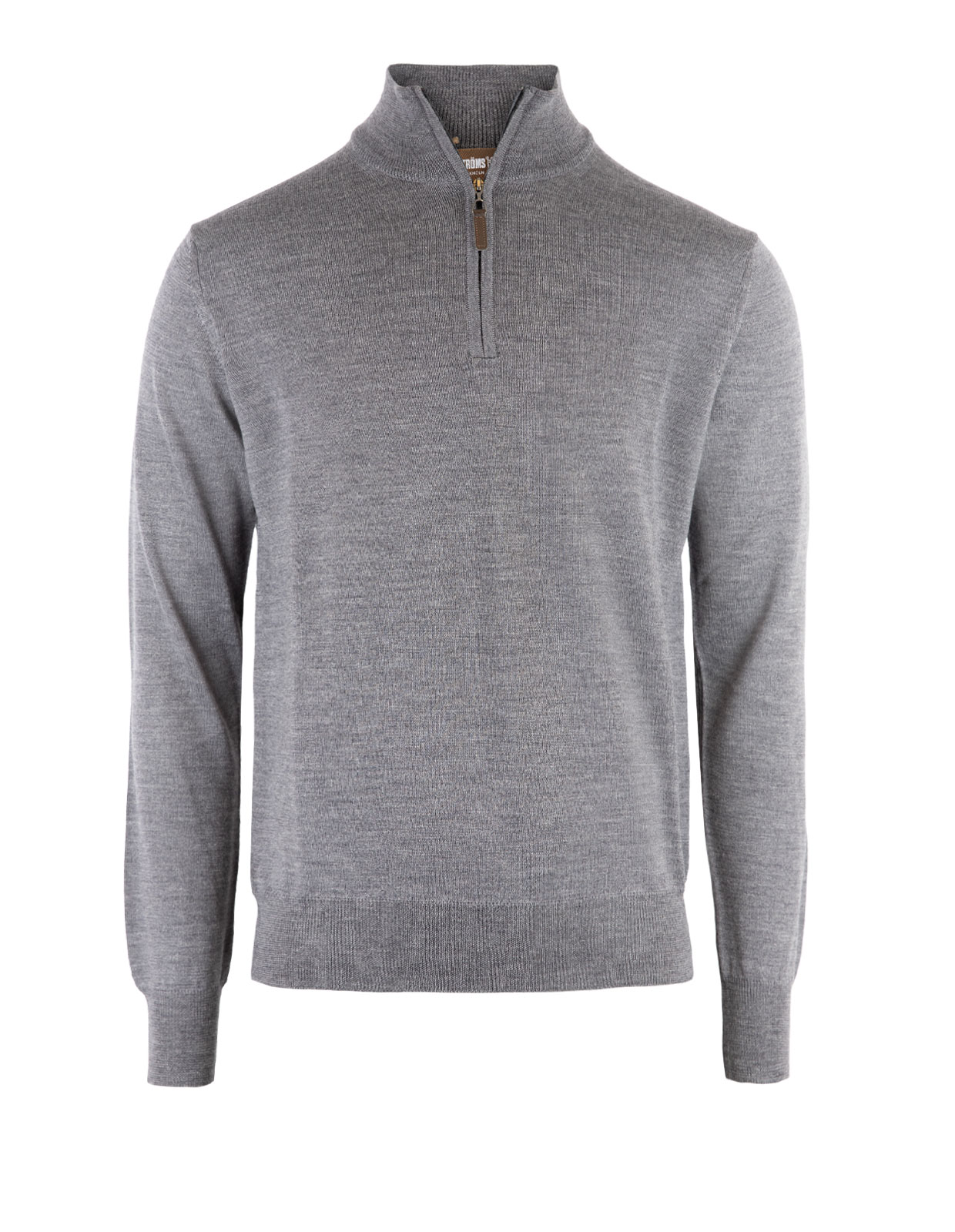 Half Zip Sweater Merino Flannel Grey