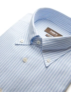 Slim Fit Oxford Skjorta Blå/Vit Randig Stl 43