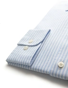 Slim Fit Oxford Skjorta Blå/Vit Randig Stl 43