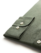 Slim Fit XLÄ Skjorta Linne Grön Stl XLÄ38