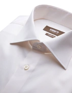 Slim Fit Skjorta Bomull Benvit