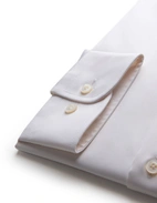 Slim Fit Skjorta Bomull Benvit