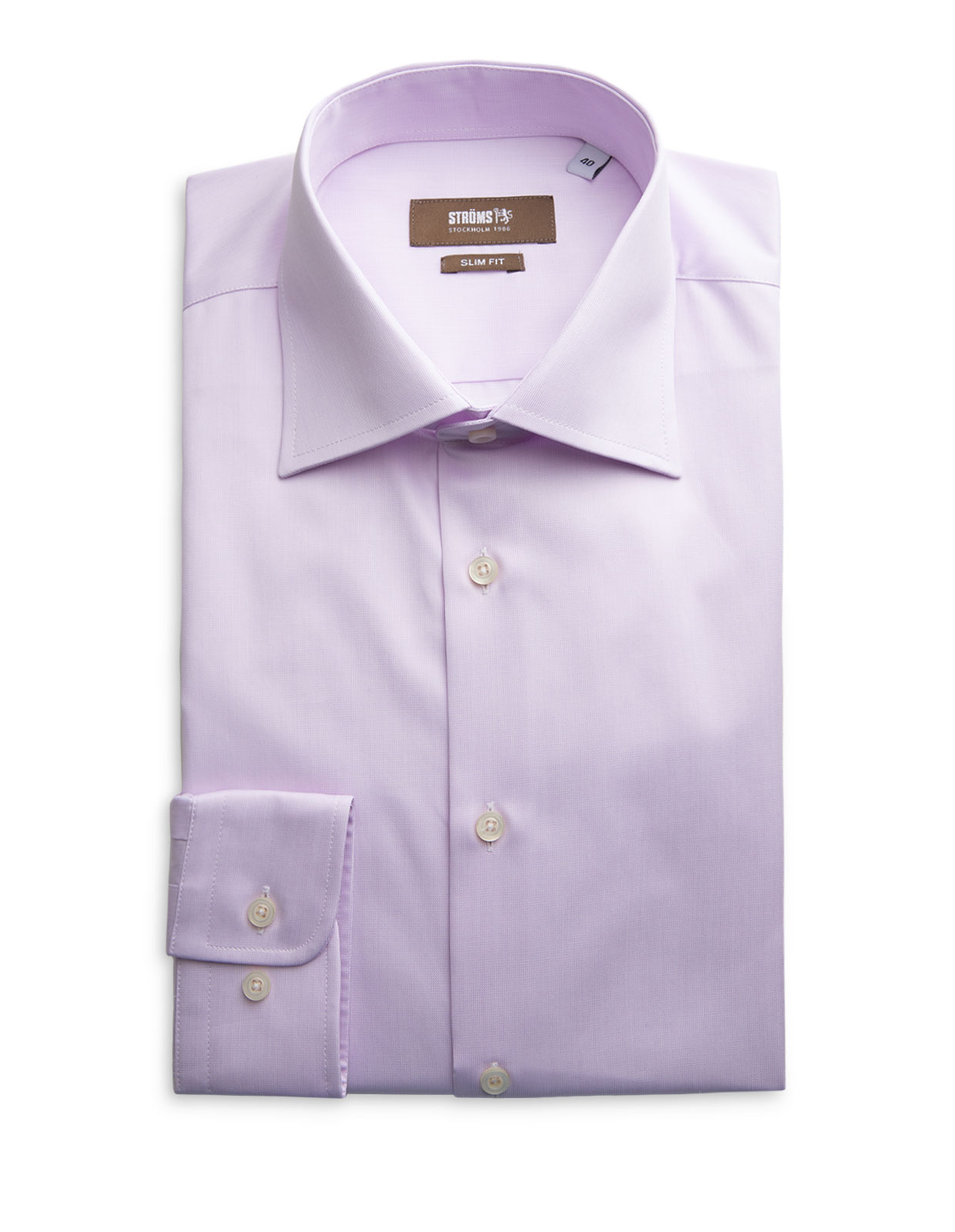 Slim Fit Cotton Shirt Lilac