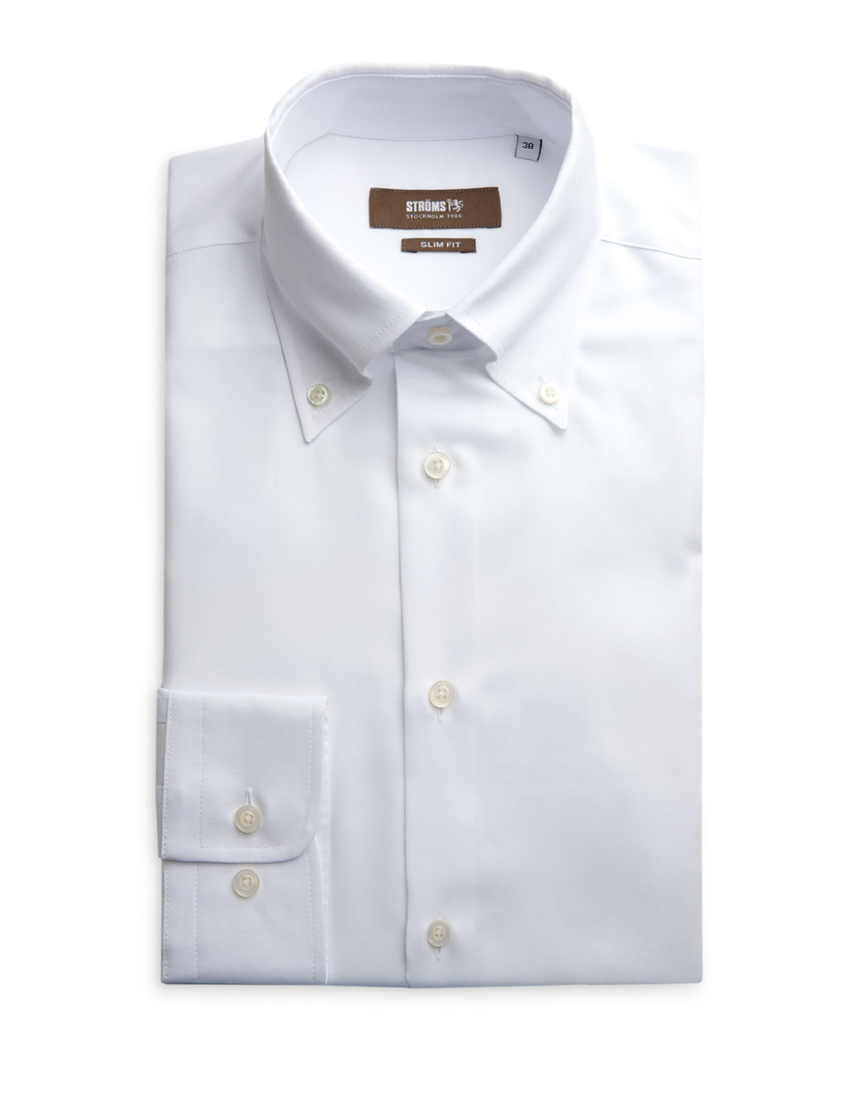 Slim Fit Oxford Skjorta Vit Slim Fit Oxford Skjorta Vit
