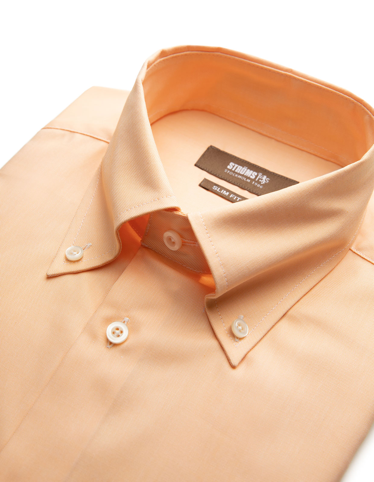 Slim Fit Oxford Skjorta Orange