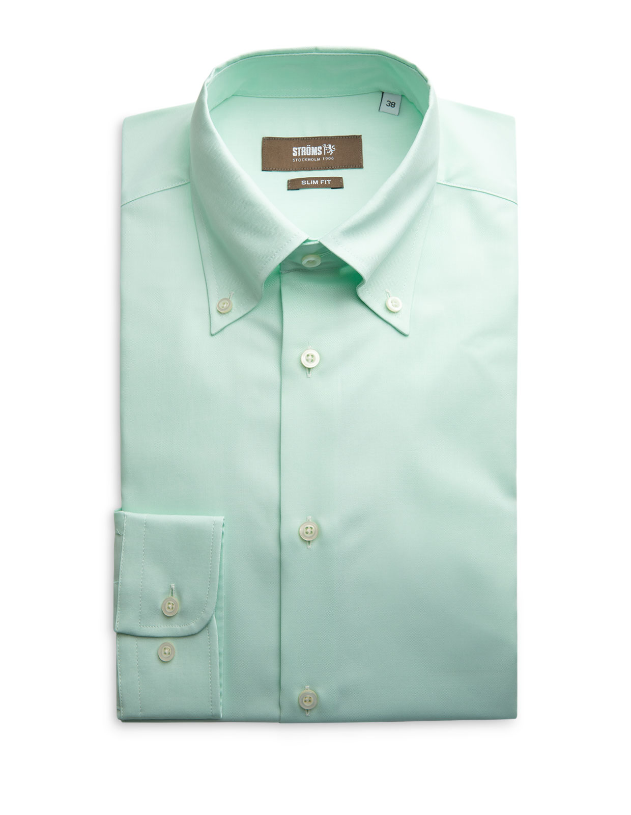 Slim Fit Oxford Skjorta Mintgrön