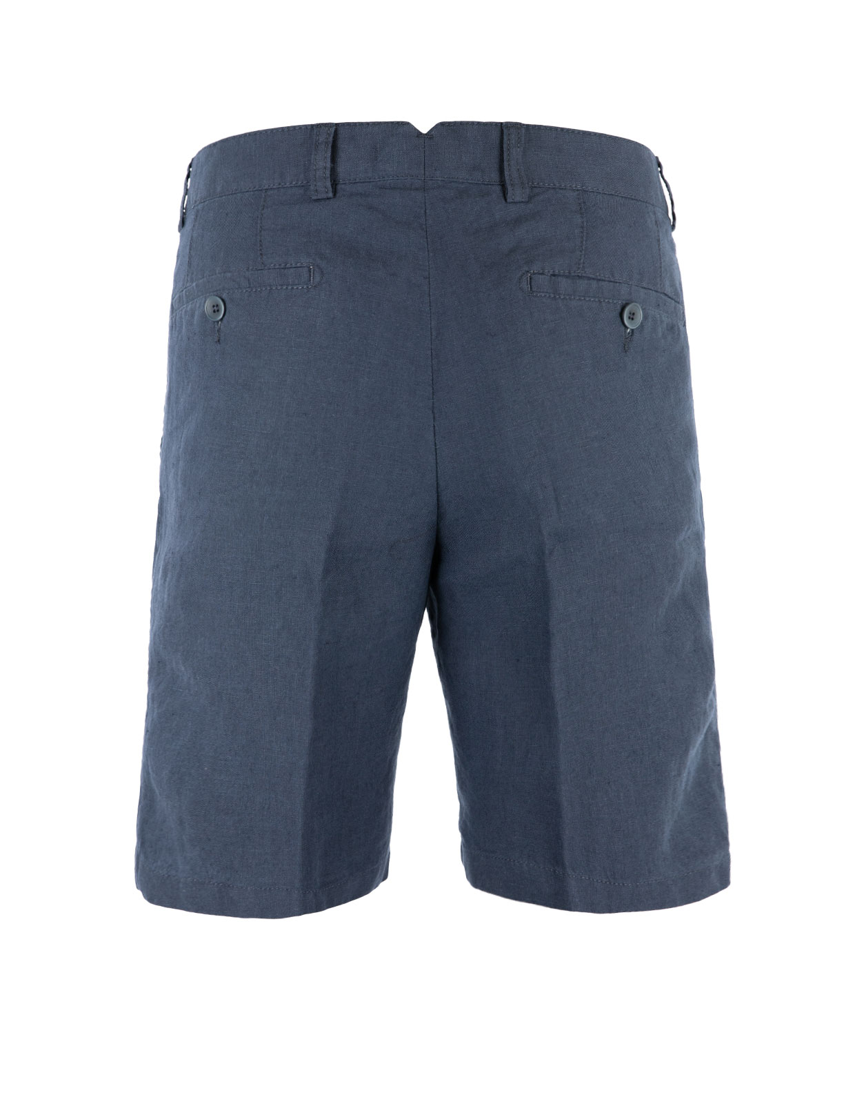 Regular Fit Linen Shorts Navy