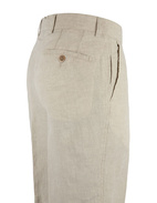 Regular Fit Linen Shorts Sand
