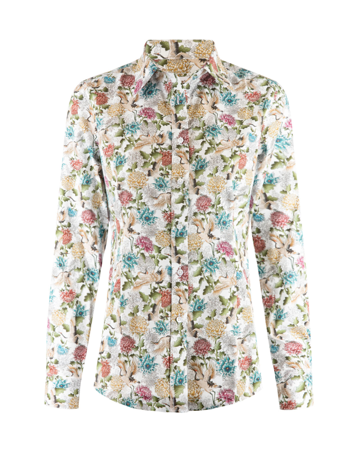 Cotton Shirt Long Sleeve Peony Cotton Shirt Long Sleeve Peony