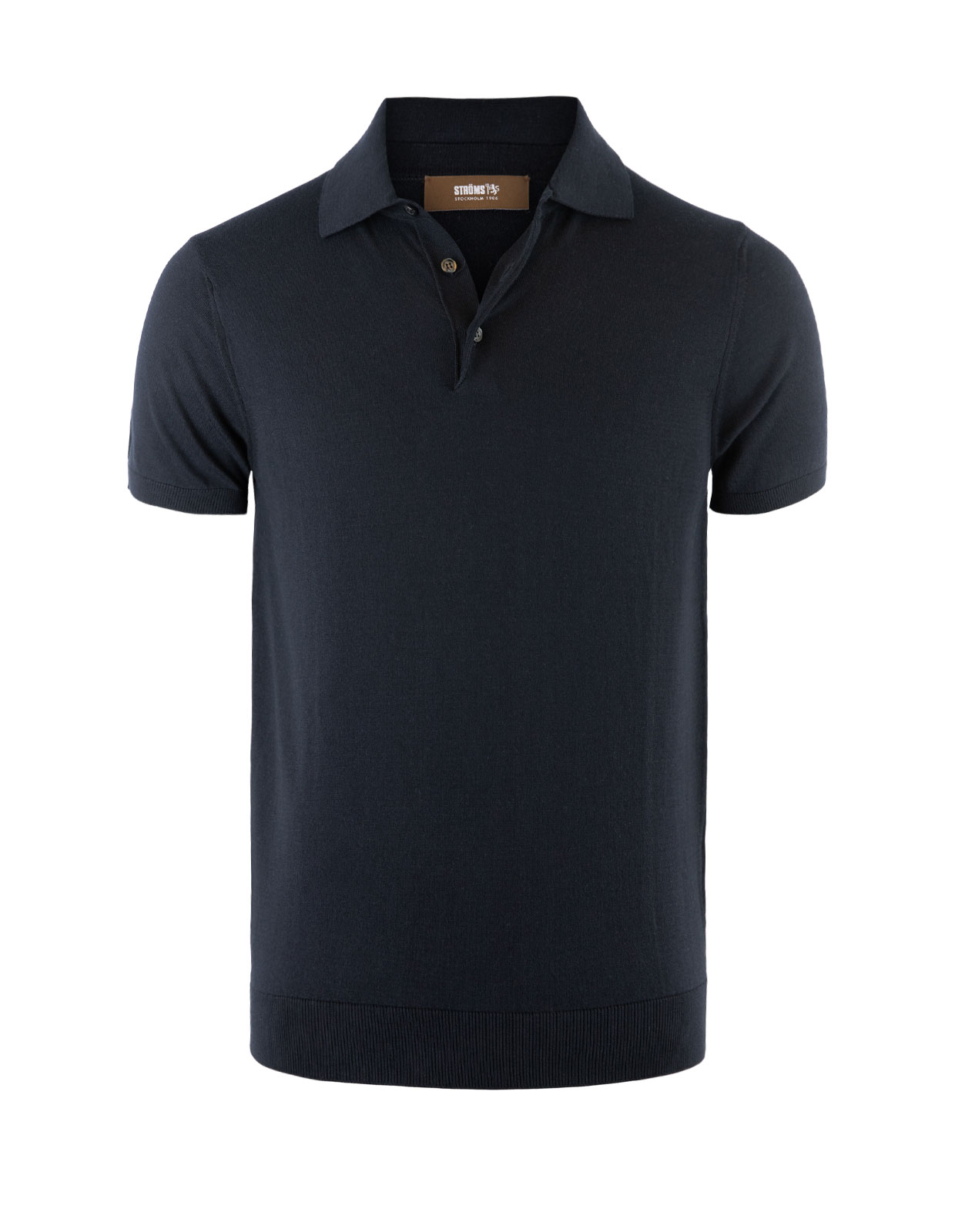 Knitted Polo Shirt Blue Navy