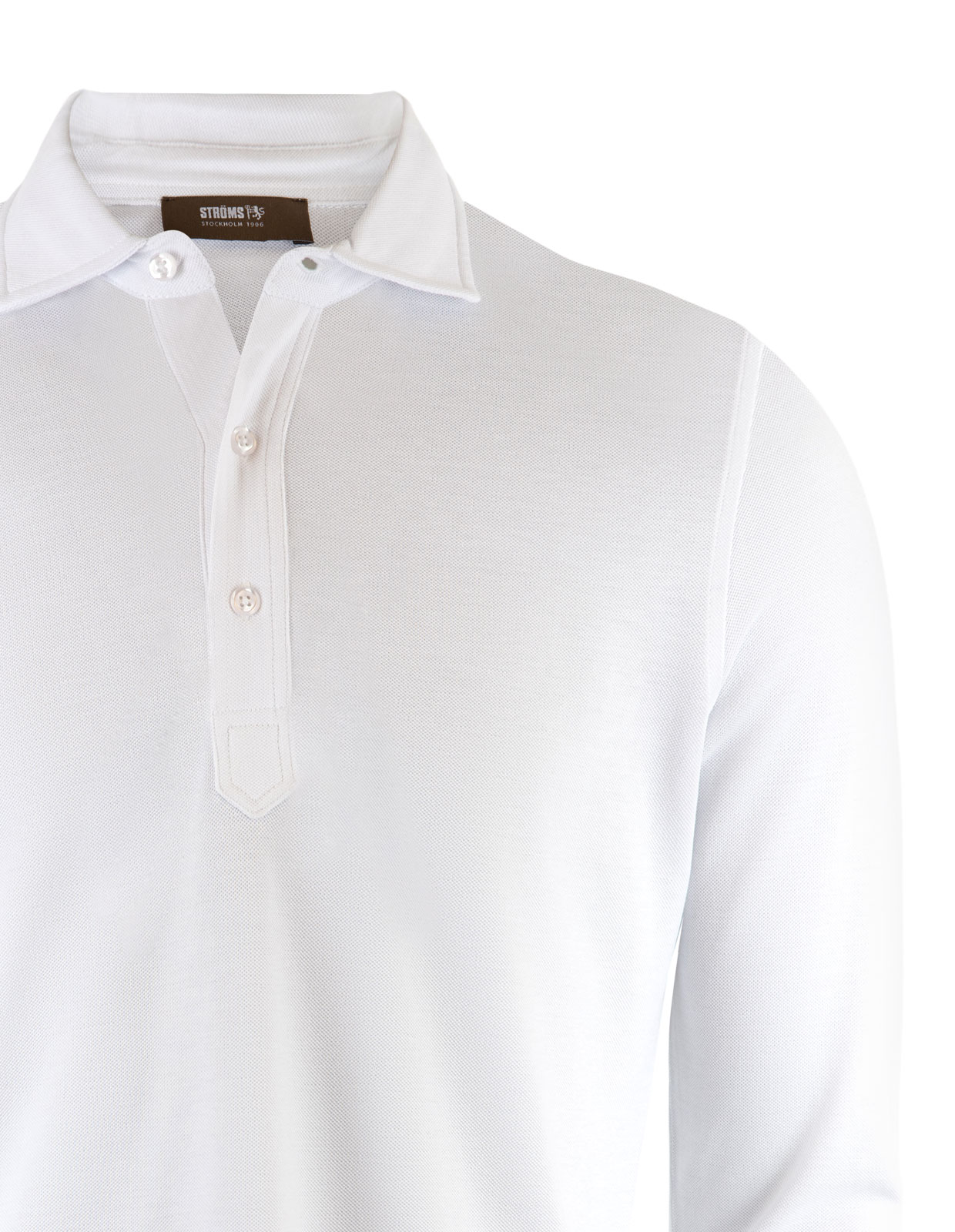 Popover Shirt Cotton Piquet Optic White