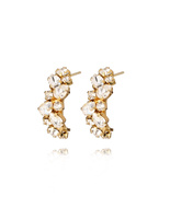 Gabriella Earrings Crystal Gold